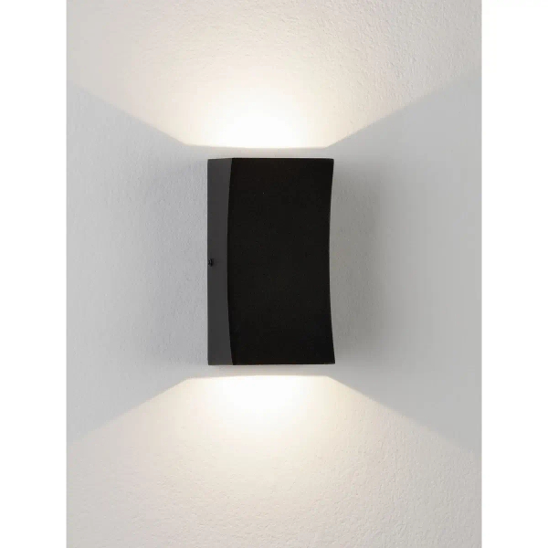 Prostokątna lampa do ogrodu ścienna ZARDUNA LE75223 LED 6W 3000K IP65 antracyt