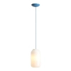 Lampa wisząca szafirowa FLASK do jadalni 1xE27 szklana dekoracyjna 8500G31_M