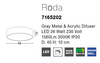 Okrągła lampa przysufitowa Aldea plafon LED 26W 3000K szary