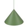 Metalowa lampa wisząca CONO 10888 stożkowa zielony