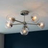 Sufitowa lampa do salonu Allegra 104050 szklane kule nikiel