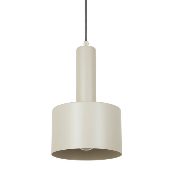 Zwisająca lampa do sypialni Vitrum 41106 walec okrągła beżowy