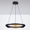 Wisząca lampa do jadalni PATAPO LE44460 LED 53W 3000K ring czarna złota