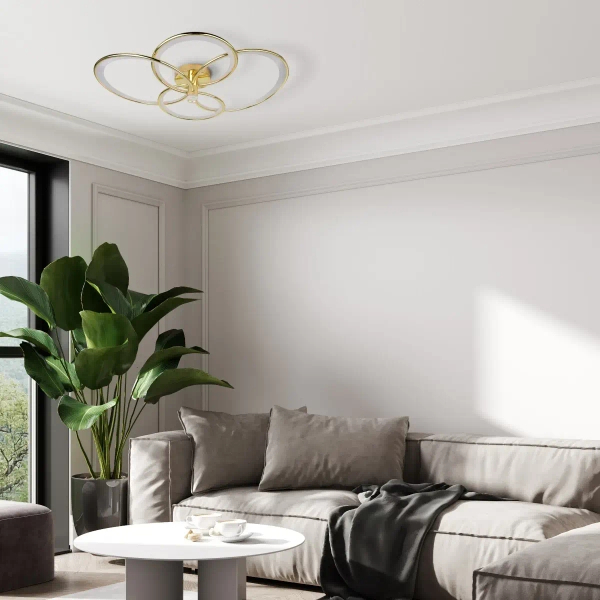 Lampa sufitowa ringi Azina LP-4852/4C GD LED 44W 3000-6000K złota