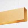 Lampa zwis nad wyspę Spark SL.1396 prostokątna do jadalni złota