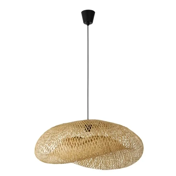 Wisząca lampa do sypialni NULVERO LE45366 ekologiczna naturalna