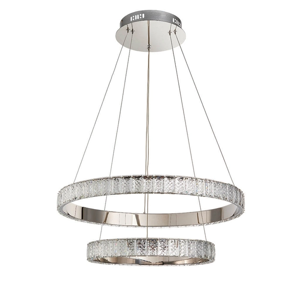Pierścieniowa lampa zwis Celeste 78701 LED 22,5W 4000K chrom przezroczysty
