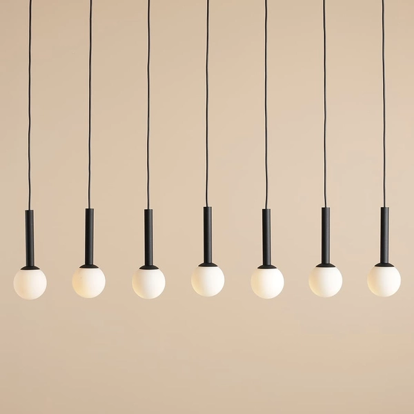 Lampa wisząca Riu 1121T1 Aldex nad wyspę metal czarna