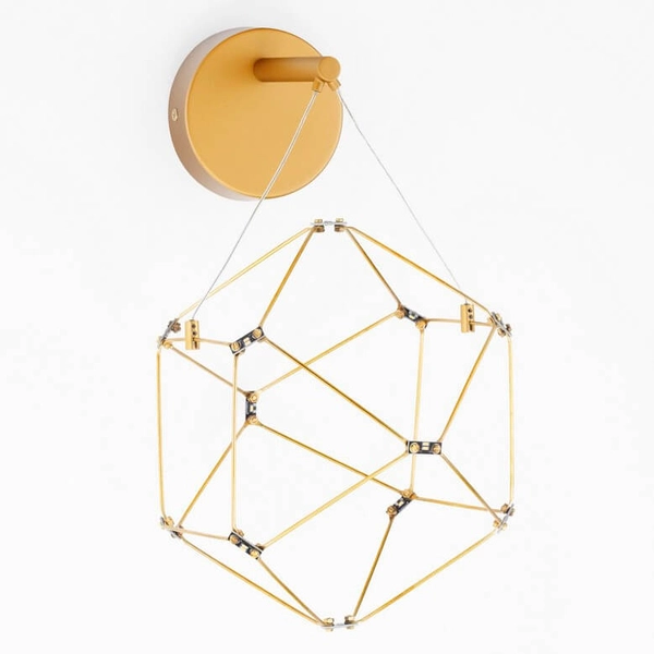 Przyścienna lampa ASIS LE44325 LED 6W 3000K geometryczna złoty