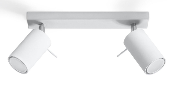 Spot LAMPA sufitowa SL.0088 regulowana OPRAWA reflektorowa listwa metalowa biała