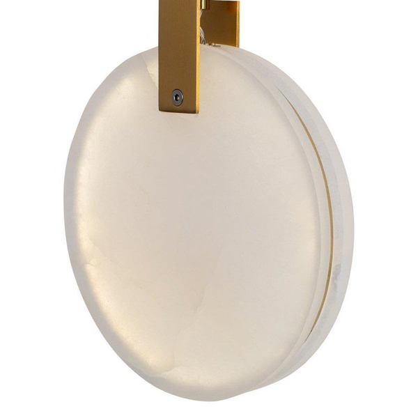 Marmurowa lampa wisząca Marble ST-8950-24 Step LED 20W 3500K koło złota