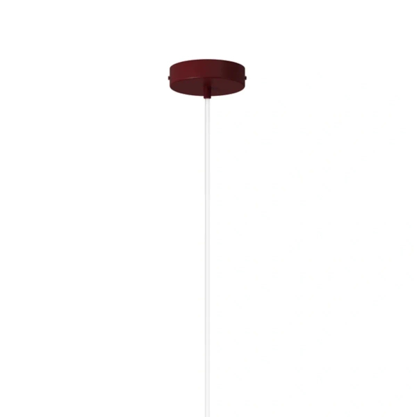 Wisząca lampa kopułowa VITRUM burgundowa 1xE27 do sypialni 41640