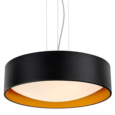 LAMPA wisząca VERO 10451302 Kaspa okrągła OPRAWA metalowy zwis czarny