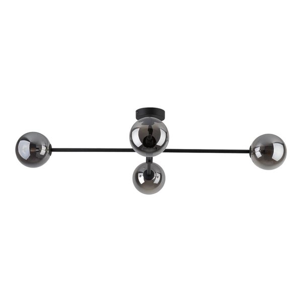 Przysufitowa lampa molekułowa Sarius 6235 TK Lighting szkło metal czarny grafit