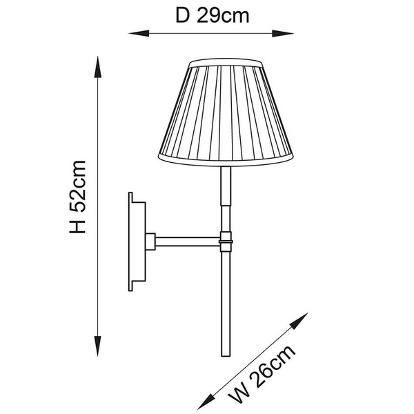 Sypialniana lampa ścienna Rennes & Carla 103346 kremowa mosiądz