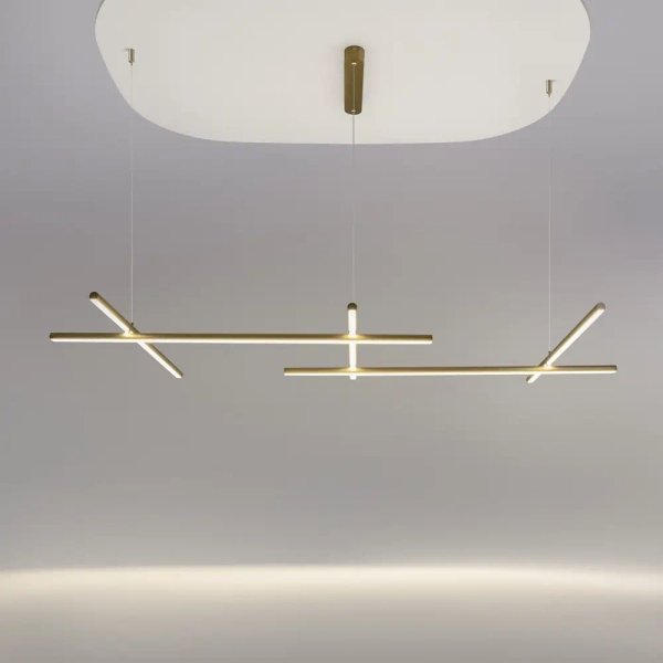 Modernistyczna lampa wisząca Radiance MOD278PL-L86G3K1 LED 80W 3000K złota
