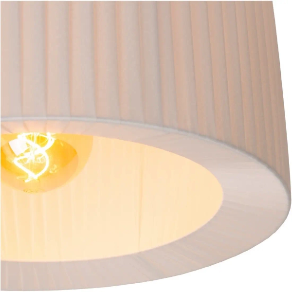 Okrągła lampa sufitowa nad stół FOLD 21139/01/31 materiałowa biały