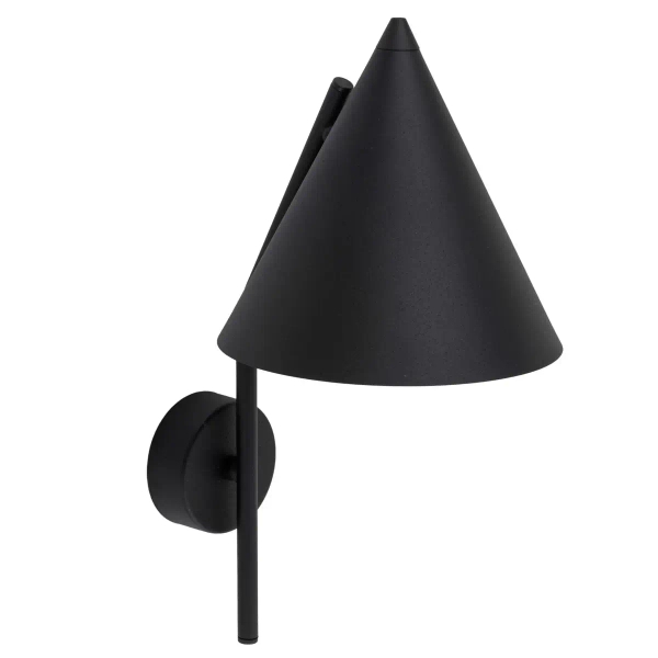 Ścienna lampa do czytania CONO 10041 stożkowa czarny