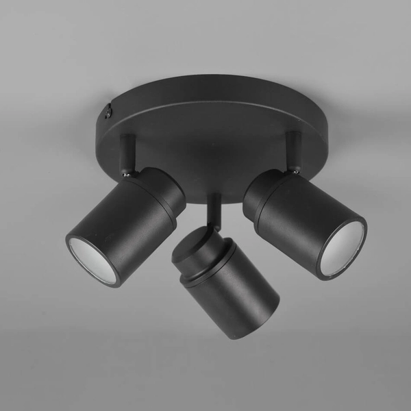 Sufitowa lampa potrójna ANGELO 880430332 IP44 tuby regulowane czarny
