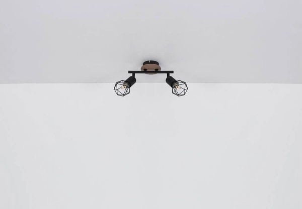 Ścienna lampa z regulacją Xara 54802S-1H czarna drewno