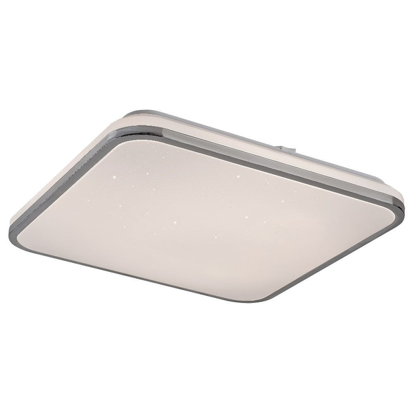 Nowoczesna LAMPA sufitowa LINDEN 3479 Rabalux plafon LED 72W 3000K - 6500K z pilotem chrom biały