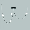 Molekułowa sufitowa lampa 22247 LED 42W 3000K kule białe czarne