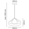 Minimalistyczna LAMPA wisząca GAVLE 307521 Il mio metalowa OPRAWA zwis biały