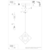 Lampa wisząca CARO SL.1757 drewniana czarna 1xE27 do kuchni