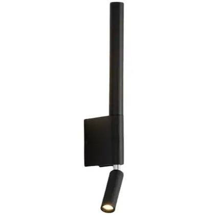 Podłużna lampa ścienna ROAR CGROAR43 LED 7W 3000K metalowa tuba czarna