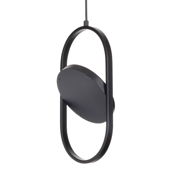 Salonowa lampa wisząca Elipse 60217A-S LED 12W 3000K okrągła czarny mat