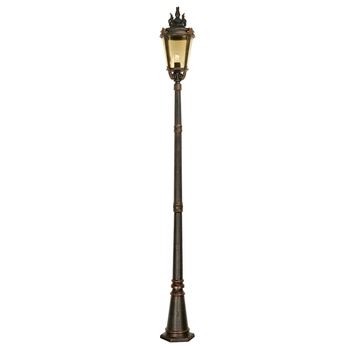 Stojąca lampa do ogrodu Baltimore BT5-L Elstead zewnętrzna IP44 brązowa