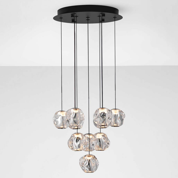 Wielopunktowa lampa wisząca CHEPEN LE44643 LED 48W 3000K czarny chrom