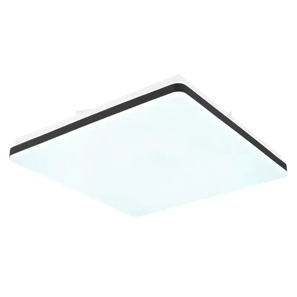 Kwadratowy plafon ULLY 48025OBSH Globo LED 24W 2700-6500K biały czarny