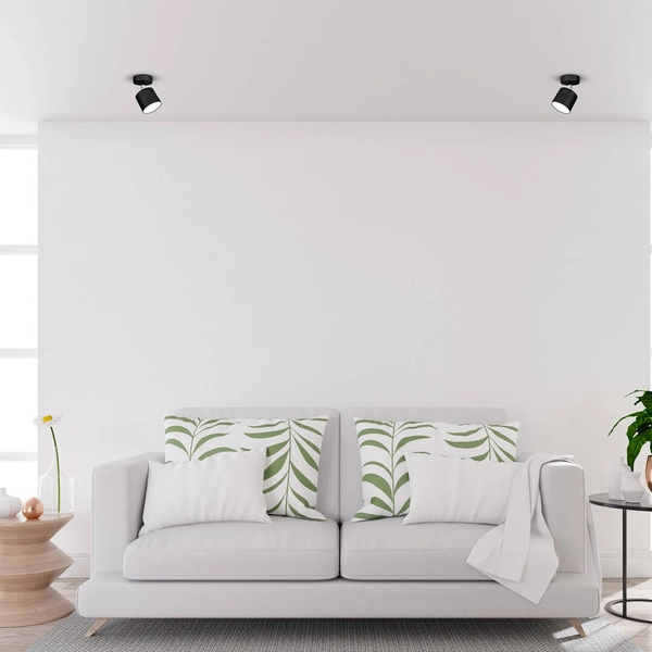 Okrągła lampa sufitowa Dixie kierunkowy spot do holu czarny