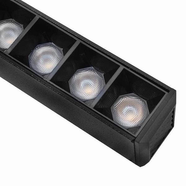 Gabinetowa lampa magnetyczna DALI 1147 Domeno LED 24W 2700-6000K metalowa czarna
