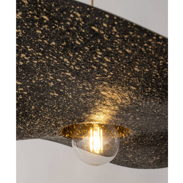 Wisząca lampa metalowa KAPELLO zwis do jadalni złoty nad stół