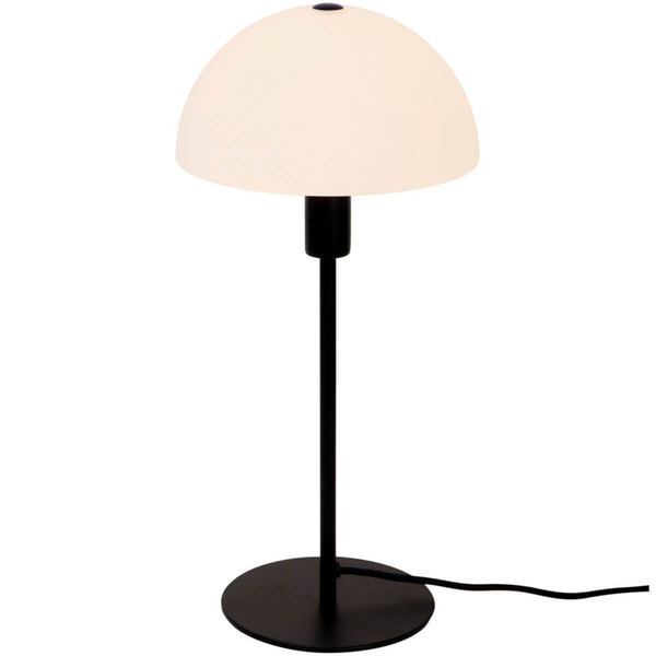 Nocna lampka grzybek Ellen 2112305003 do sypialni czarny biały