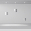 Metalowa lampa sufitowa Polar P088PL-GX53-W Maytoni okragła biały