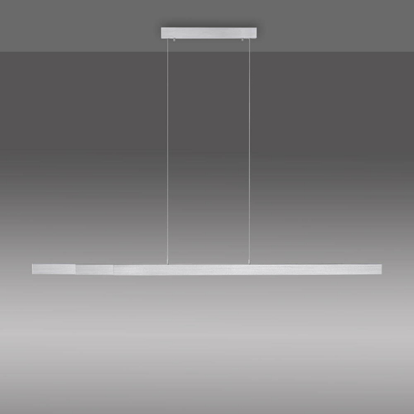 Wisząca lampa liniowa Luzi do salonu LED 13W 3000K aluminium