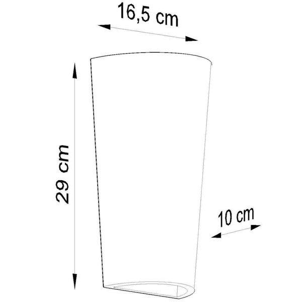 Salonowa lampa ścienna SL.0838 ceramiczny kinkiet biały