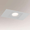 Spot LAMPA sufitowa EBINO 7315 Shilo podtynkowa OPRAWA wpust metalowy prostokątny biały