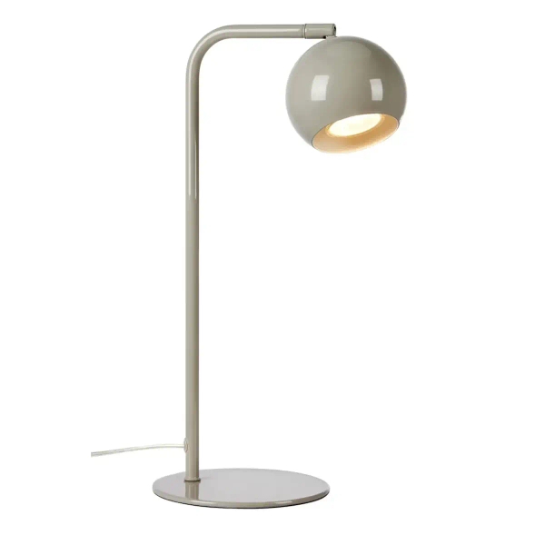 Stołowa lampa do salonu Pop 109032 lakierowana kula szary