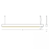 Wisząca lampa z reflektorem 23254 LED 7W + 32W 3000K belka czarny