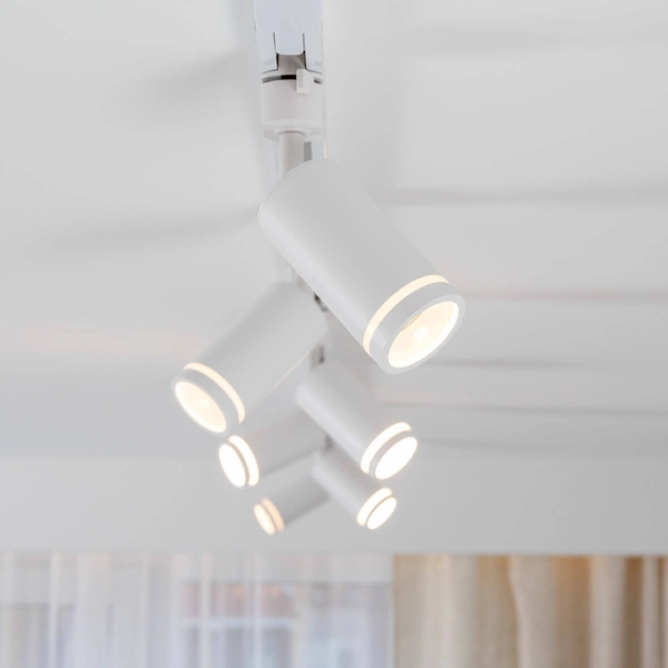 Jednofazowa lampa szynowa Tracer 6898 regulowana tuba biała