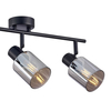 Potrójna lampa natynkowa Santia SPL-65342-3-BK-SG Italux czarny szary