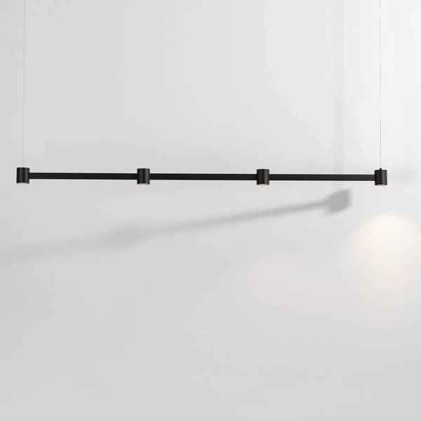 Lampa zwisająca na listwie PISCO LE44355 LED 24W 3000K podłużna czarna