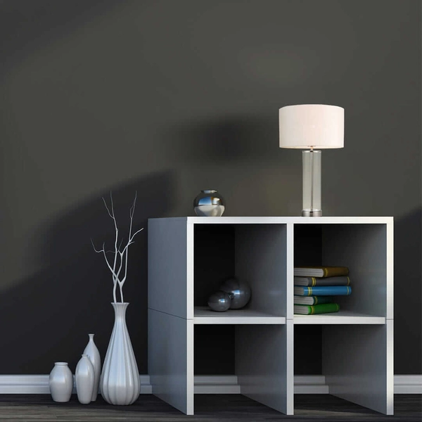 Tkaninowa lampa stojąca Lessina 70600 Endon biała srebrna transparentna