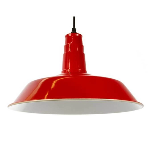 Lampa wisząca Retro ABR-LWRG-R Abruzzo do salonu nad wyspę czerwona