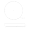 Lampa sufitowa z pilotem NADI MS724-R500-AB LED 50W CCT mosiądz