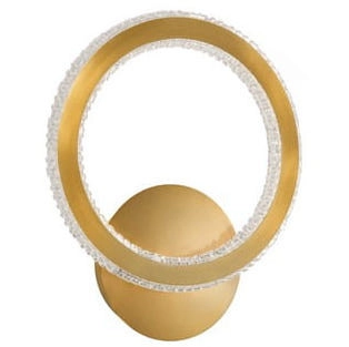 Ścienna LAMPA glamour MONTE LE41692 Luces Exclusivas okrąga OPRAWA kinkiet LED 19W 2925K pierścień ring modernistyczny złot